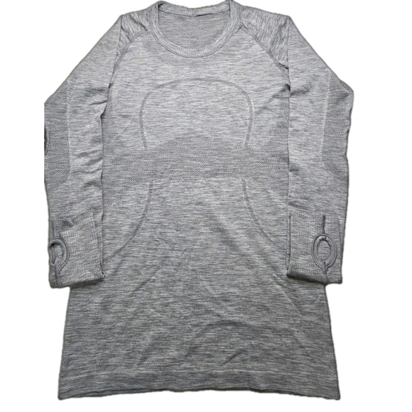lululemon athletica Tops - Lululemon Womens Shirt Medium Black Gray Swiftly Tech Relaxed